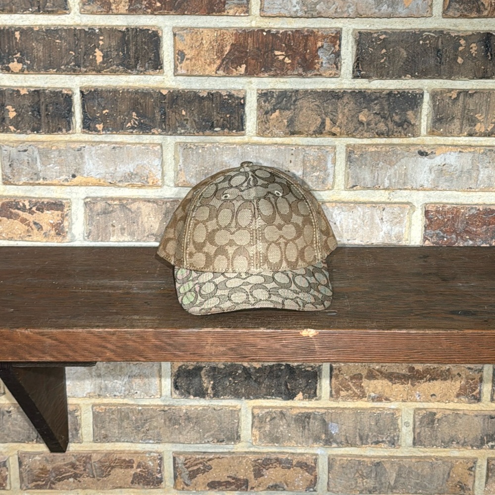 Coach baseball cap in signature Jacquard